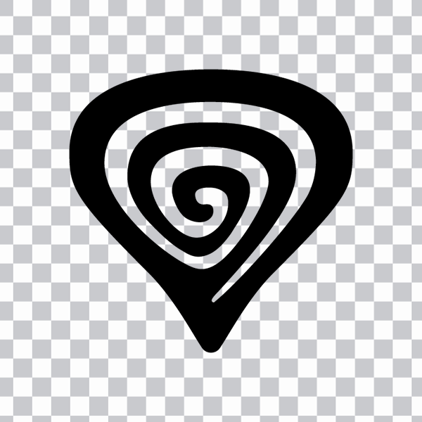 Genesis sygnet - black on transparent background