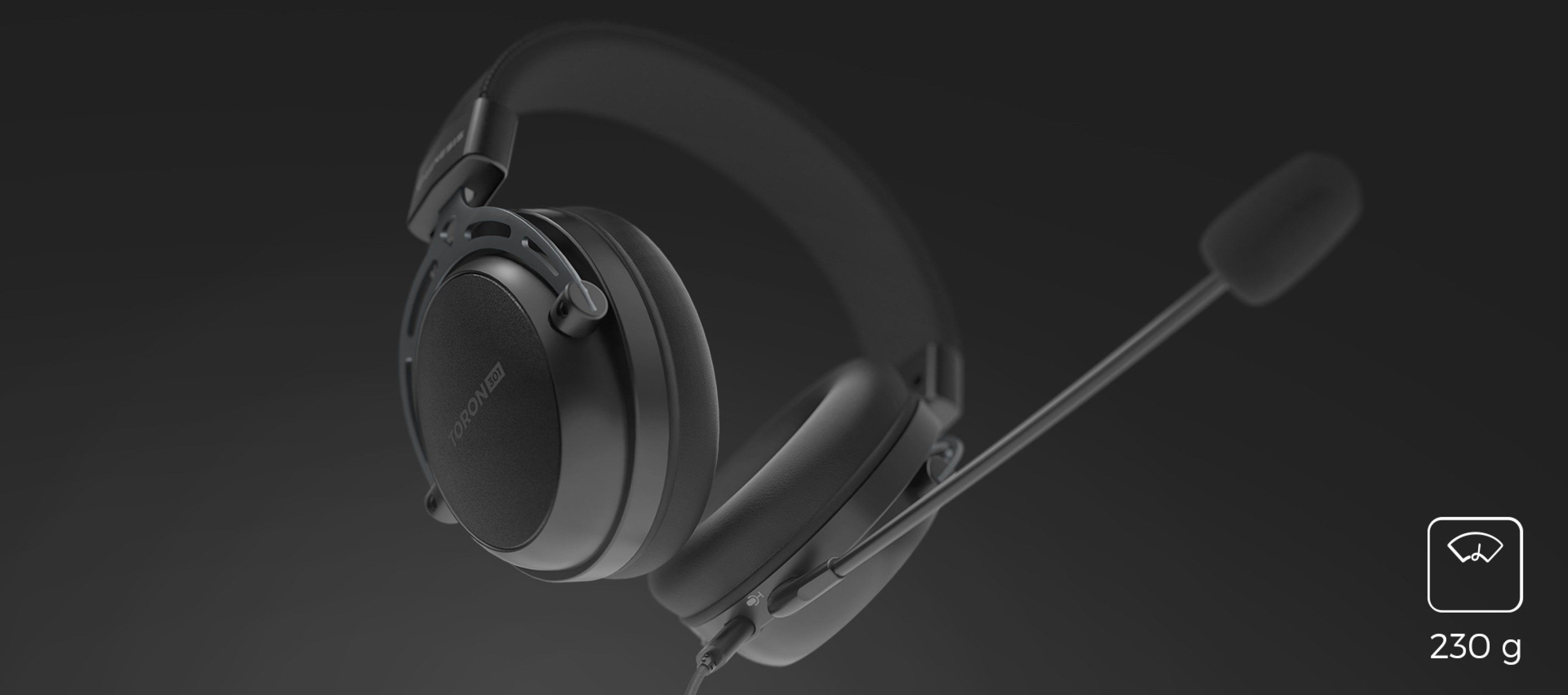 Căști over-ear Genesis Toron 301 negre cu microfon reglabil, concepute pentru confort și stil
