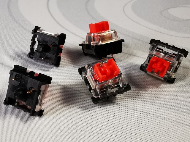 Genesis S.CZĘŚĆ SERWISOWA - MECHANICZNE PRZEŁĄCZNIKI OUTEMU RED DLA KLAWIATURY THOR 300/THOR 303 5-PAK